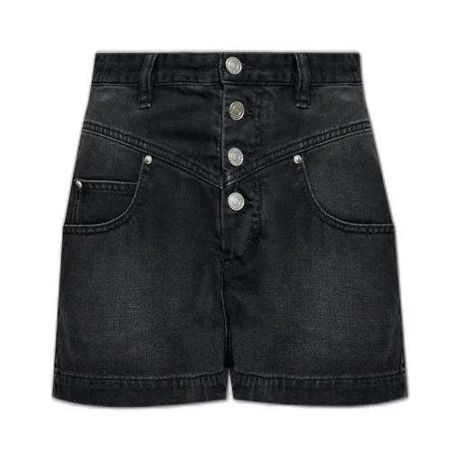 High-Waisted Denim Shorts