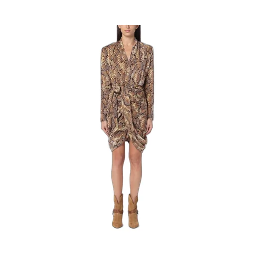 Printed Wrap Dress