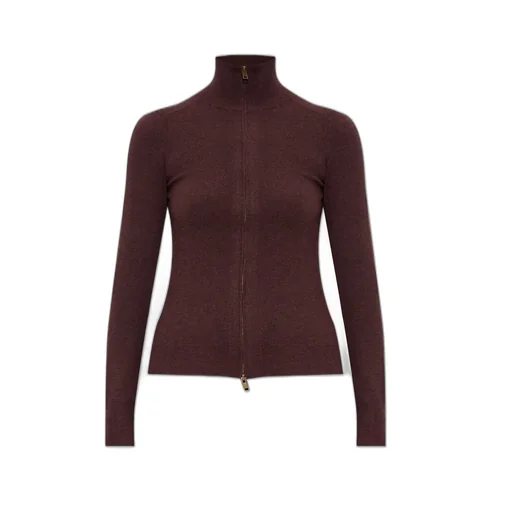 Zip-Up Turtleneck Sweater