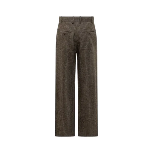 High-Waisted Pleated Trousers