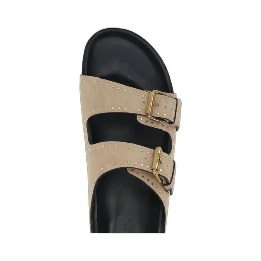 Studded Double Strap Slides
