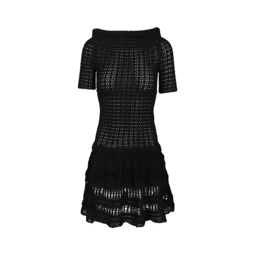 Crocheted Off-The-Shoulder Dress