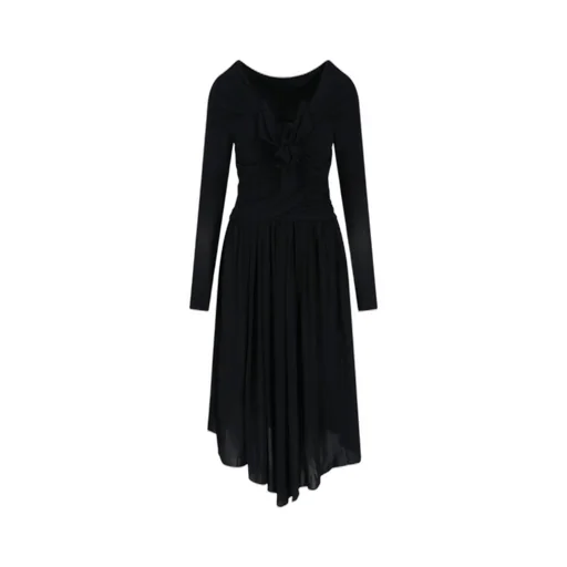 Twist Front Midi Dress