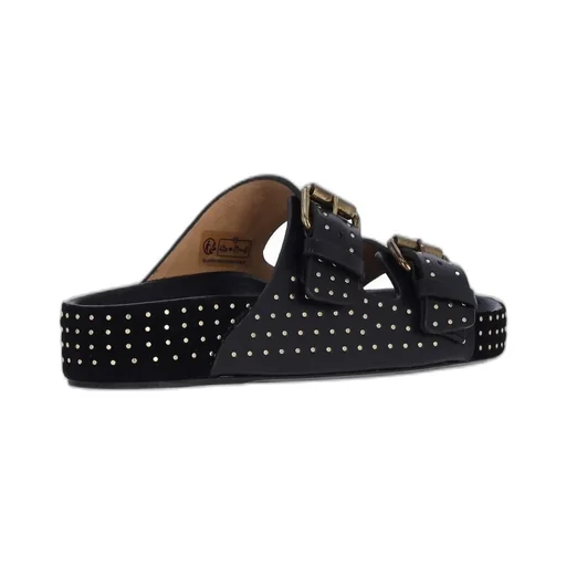 Studded Double Strap Slides
