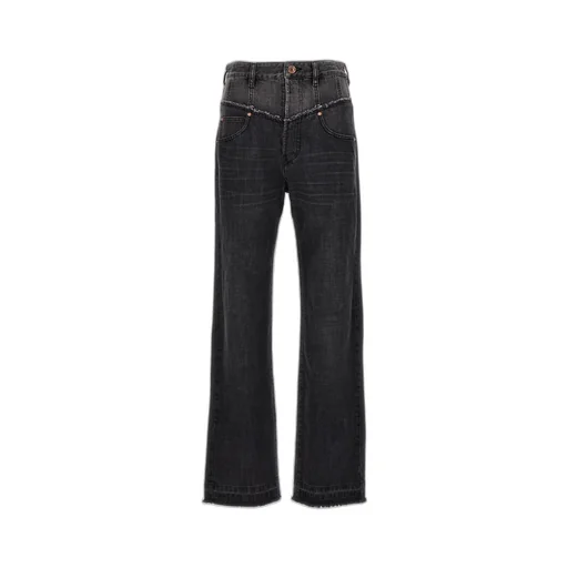 High-Waisted Flared Jeans