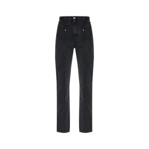 High-Waisted Flared Jeans