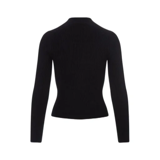 Ribbed Knit Zip-Up Cardigan