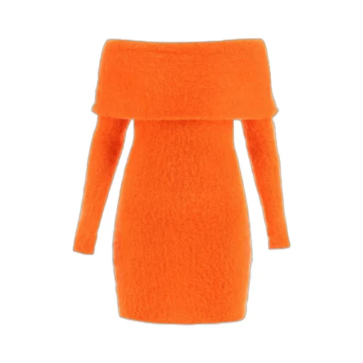 Off-The-Shoulder Knit Dress