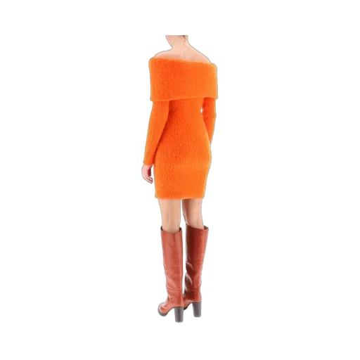 Off-The-Shoulder Knit Dress