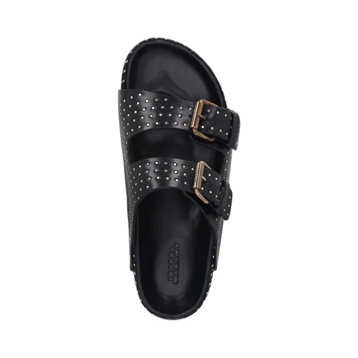 Studded Double Strap Slides