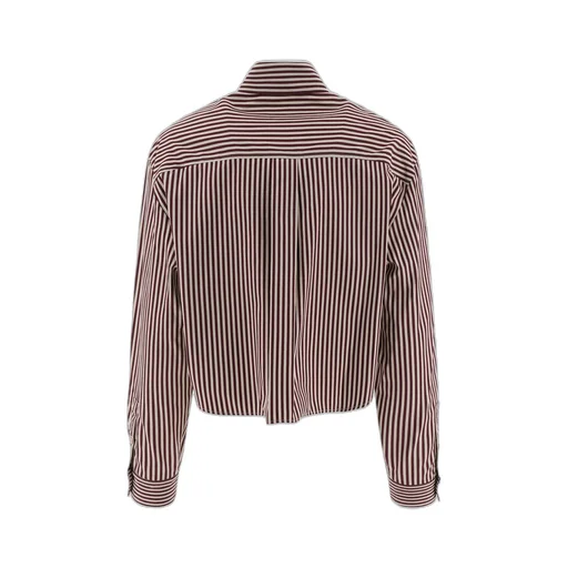 Striped Cropped Shirt