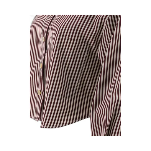 Striped Cropped Shirt