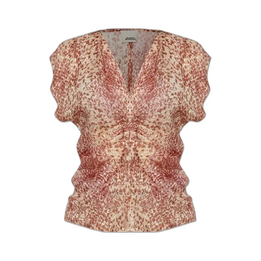 V-Neck Ruched Top