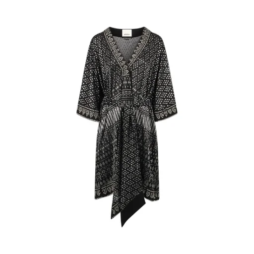 Embroidered V-Neck Dress