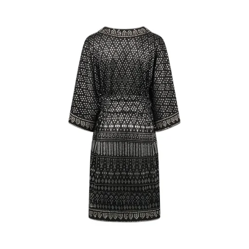 Embroidered V-Neck Dress
