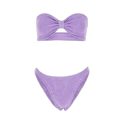 Bandeau Bikini Top And High-Waisted Bikini Bottoms