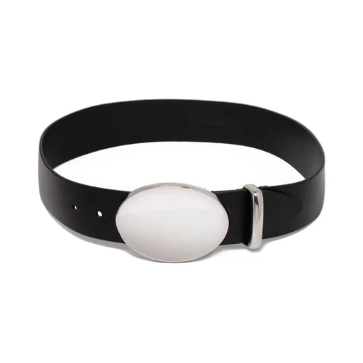 Belt With Oval Buckle