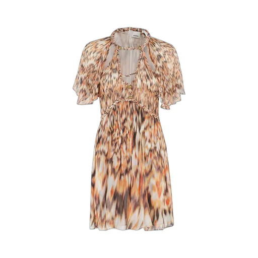 Printed Ruffle Dress