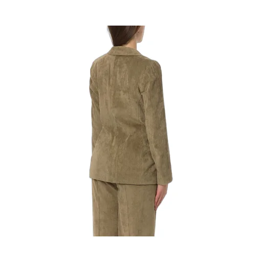 Double-Breasted Corduroy Blazer