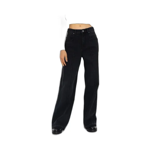 High-Waisted Wide-Leg Jeans