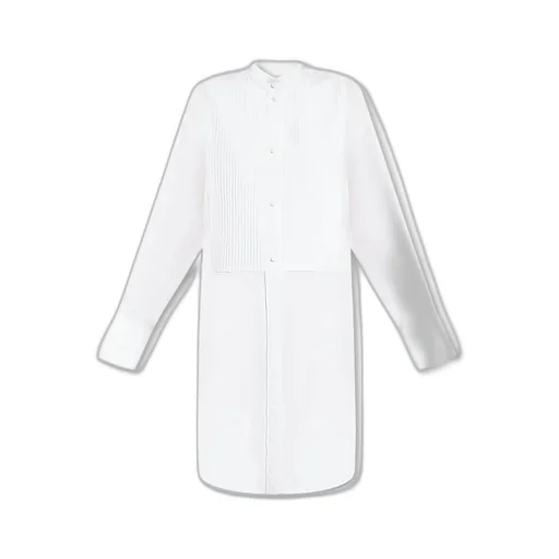 Pleated Bib Shirt