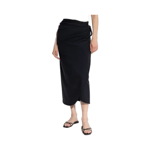 Draped Maxi Skirt