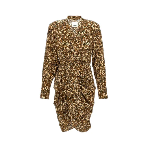 Leopard Print Wrap Dress