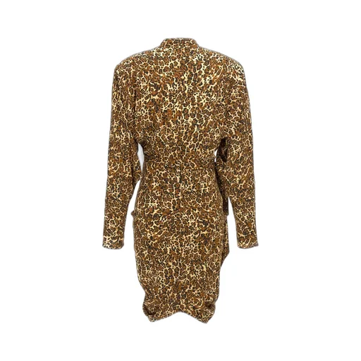 Leopard Print Wrap Dress