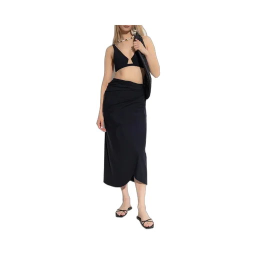 Draped Maxi Skirt