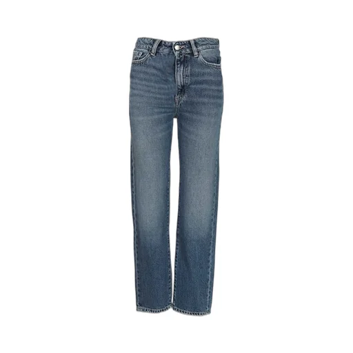 High Waisted Straight Leg Jeans