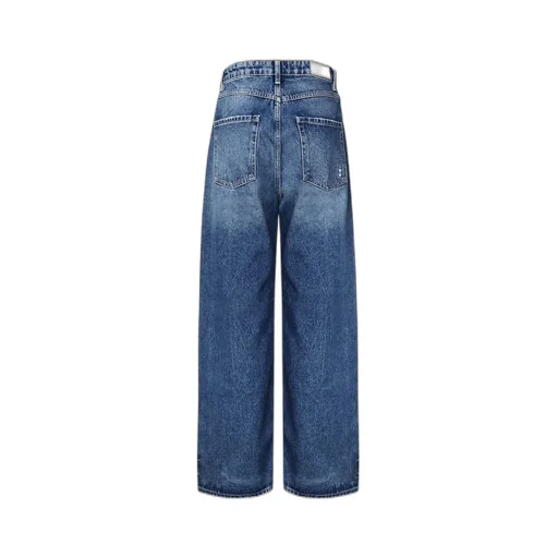 High-Waisted Straight-Leg Jeans