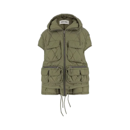 Quilted Vest With Hood