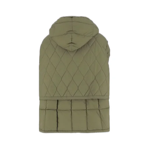 Quilted Vest With Hood