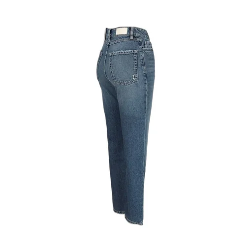High Waisted Straight Leg Jeans