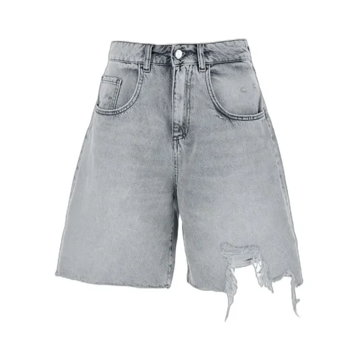 Distressed Denim Shorts