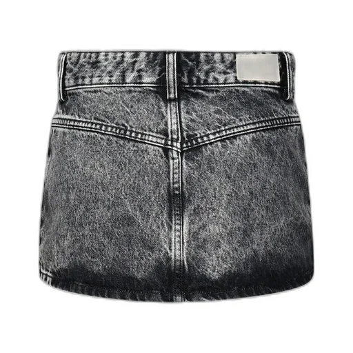 Denim Cargo Mini Skirt