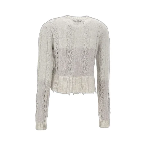 Cable Knit Cropped Sweater