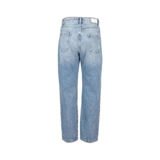 Distressed Straight Leg Jeans