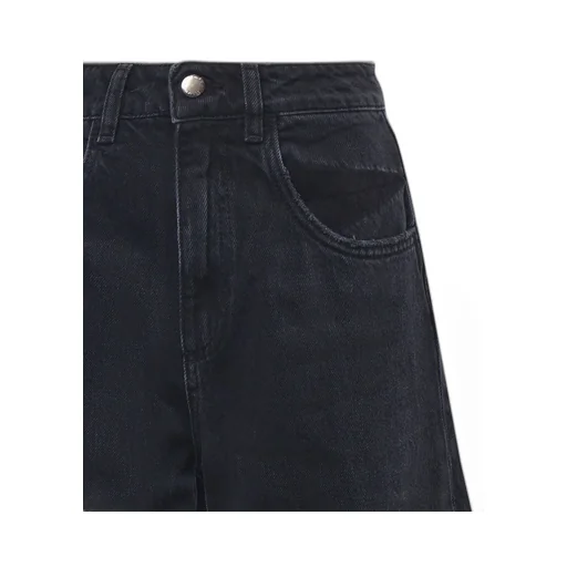 Distressed Wide-Leg Jeans