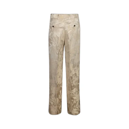 Floral Jacquard Trousers