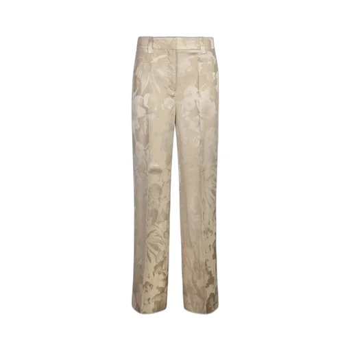 Floral Jacquard Trousers