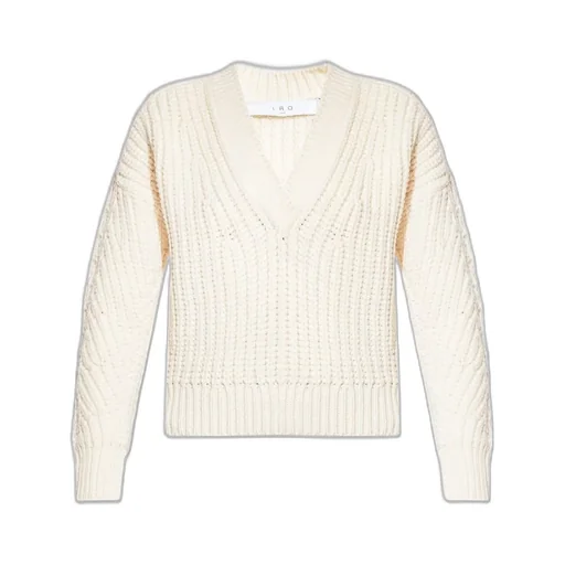 V-Neck Ribbed Knit Sweater