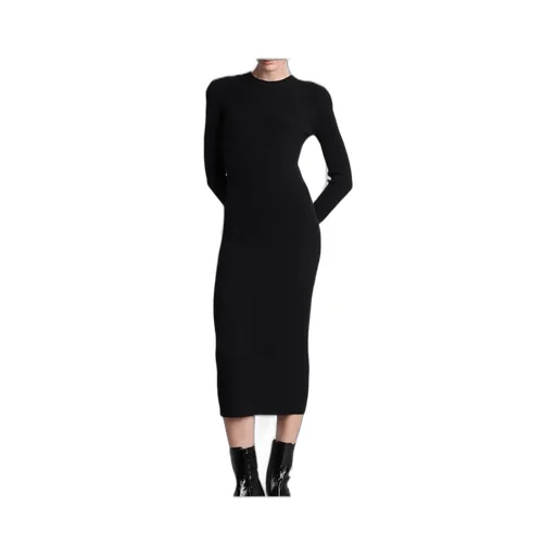 Ribbed Knit Midi Dress