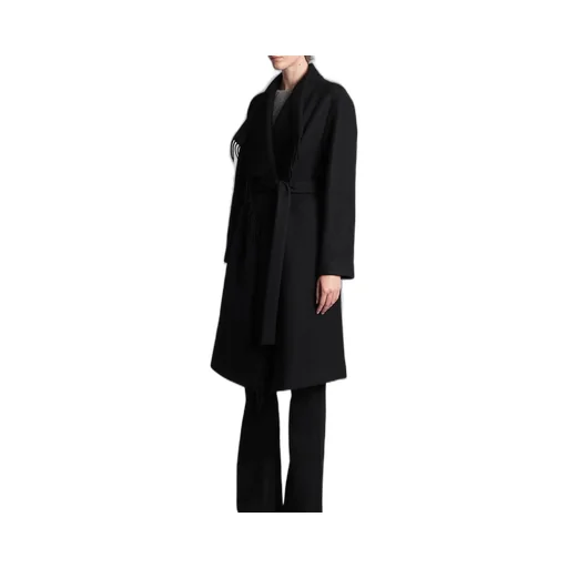 Belted Coat With Fringe