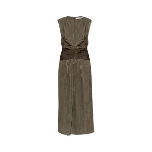 Sleeveless Draped Maxi Dress