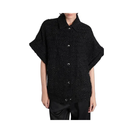 Short Sleeve Tweed Shirt