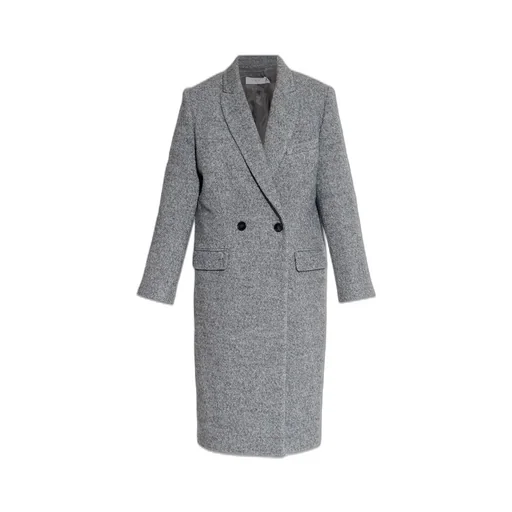 Double-Breasted Wool-Blend Coat