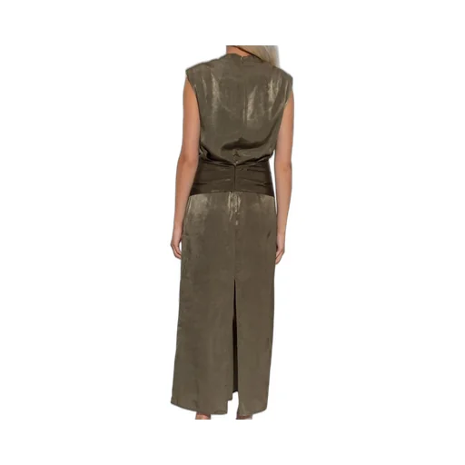 Sleeveless Draped Maxi Dress