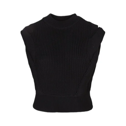 Ribbed Knit Sleeveless Top