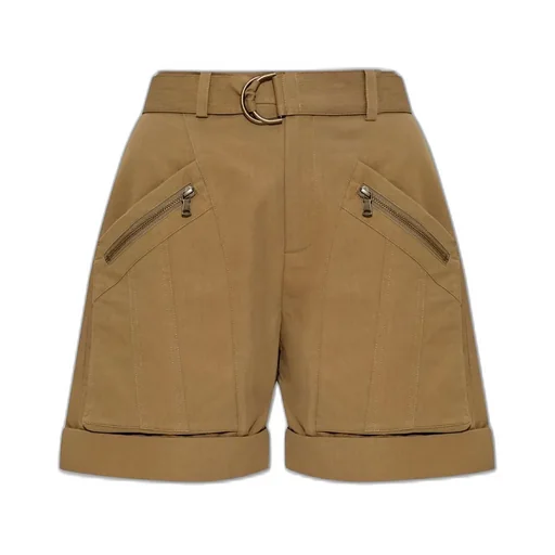 High-Waisted Shorts With Belt
